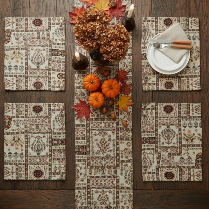 tapestry placemat fall decor