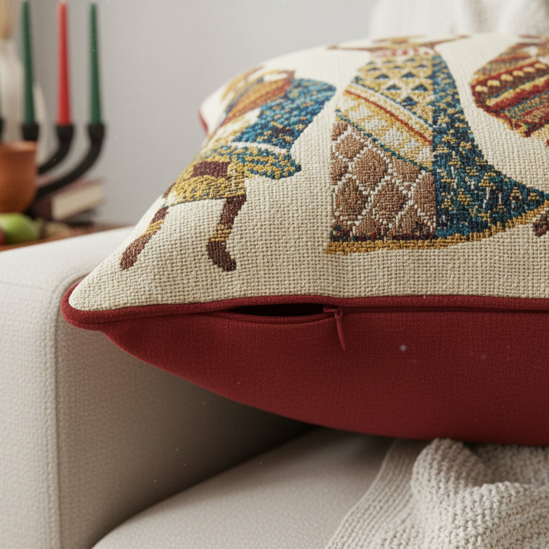 DaDa Bedding Dancing Women African Dreams Tapestry Throw Pillow Covers 16" x 16"