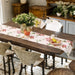 DaDa Bedding Romantic Roses Pink White Lovely Floral Quilted Dining Table Runner (879) - DaDa Bedding Collection