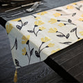 DaDa Bedding Yellow Fleur Floral Garden Woven Tapestry Dining Table Runner (18112) - DaDa Bedding Collection