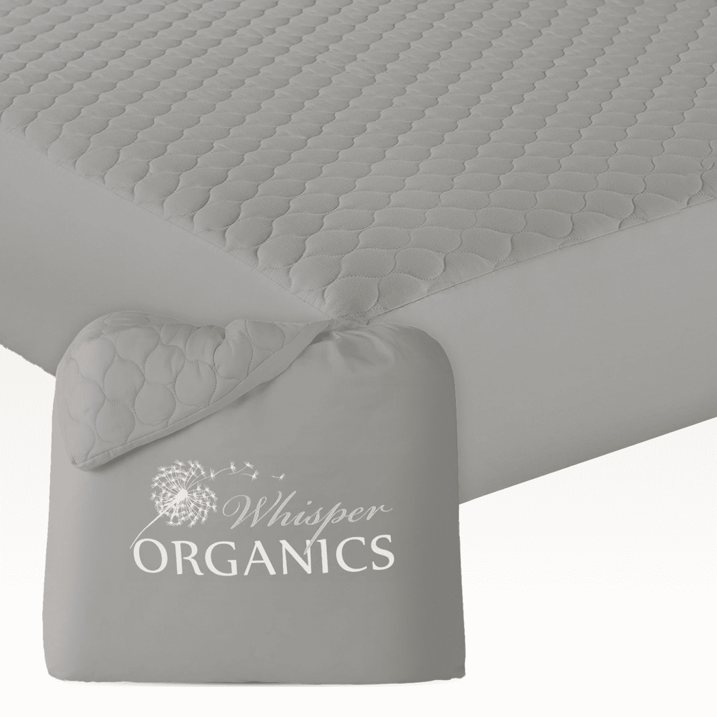 Organic Cotton Quilted Mattress Pad Protector - GOTS Certified (Shipping fees may apply)