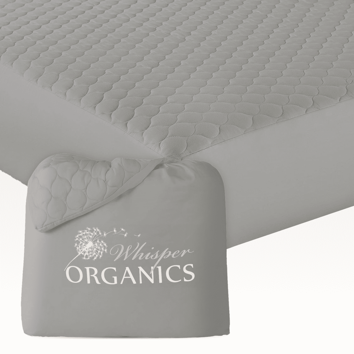 Organic Cotton Quilted Mattress Pad Protector - GOTS Certified (Shipping fees may apply)