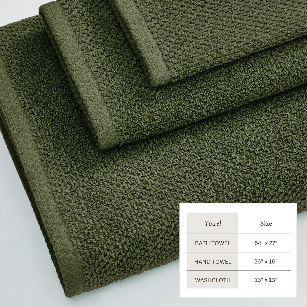 Cotton Textured Bath Towel Set - Acacia Collection (Shipping fees may apply)