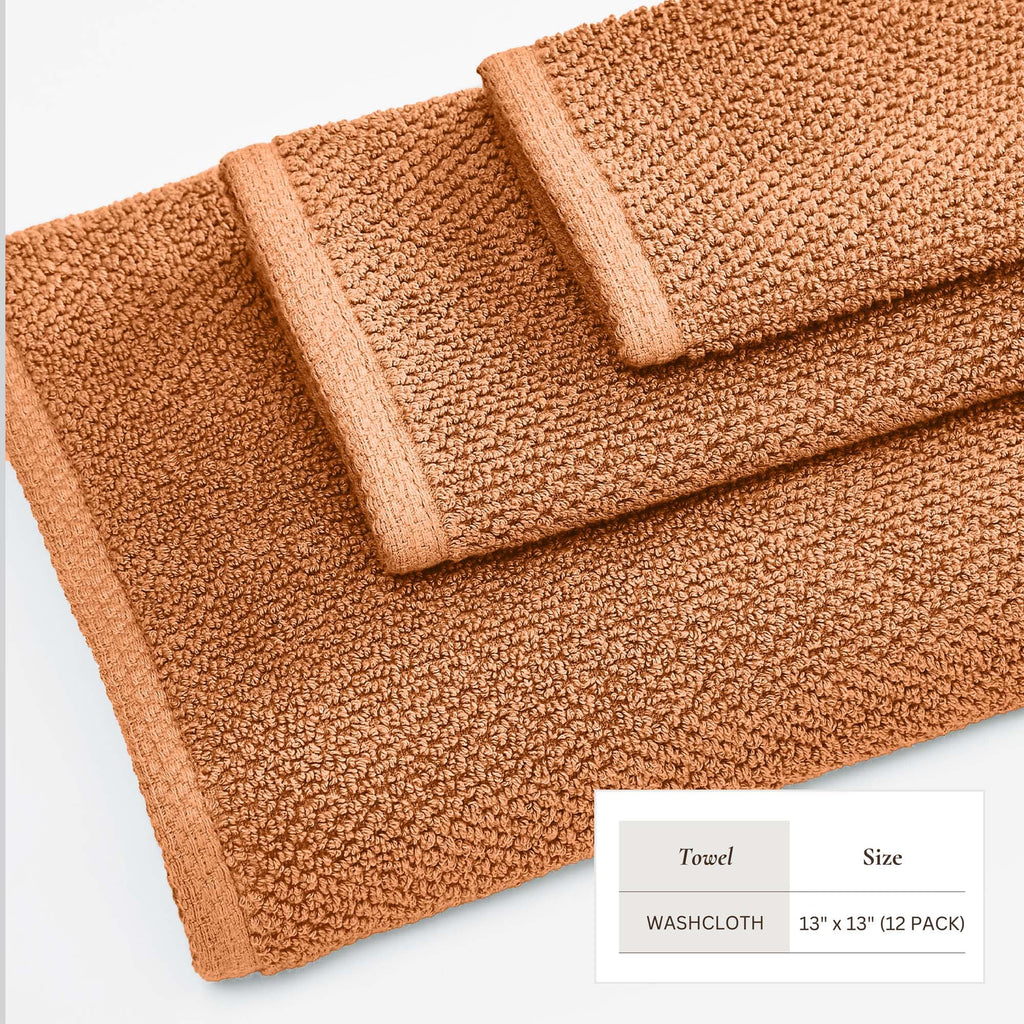 Cotton Textured Bath Towel Set - Acacia Collection (Shipping fees may apply)