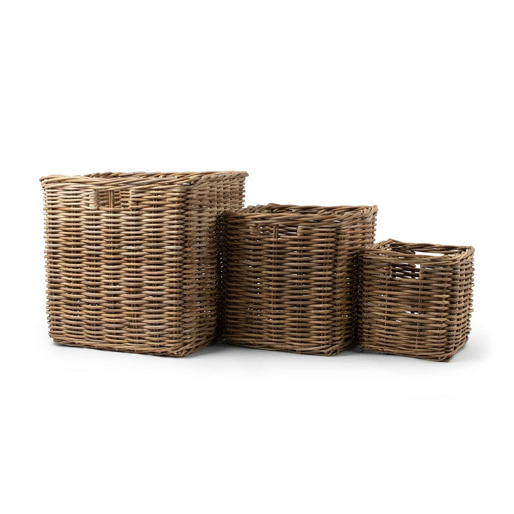 Kubu Rattan Square Storage Basket