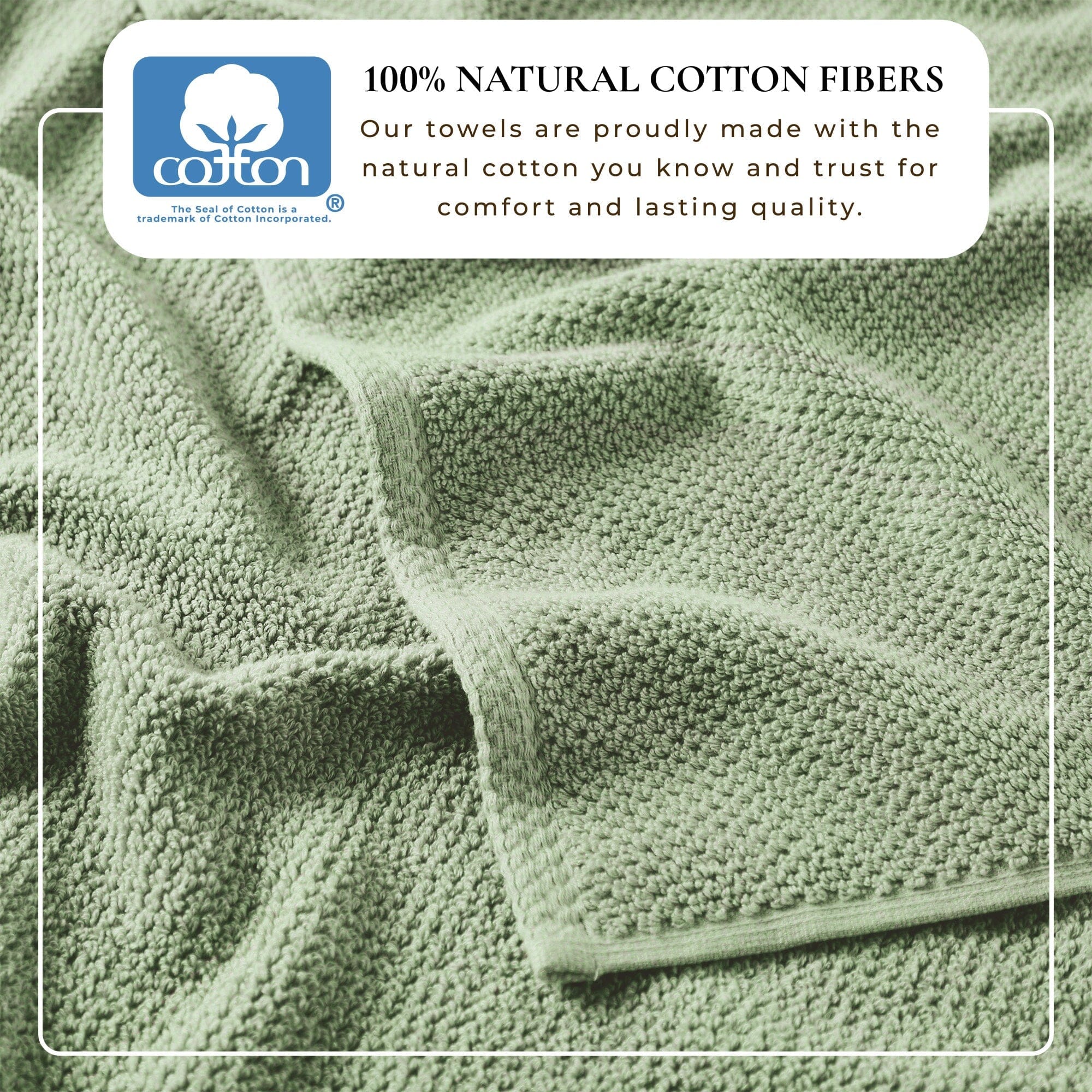 Cotton Textured Bath Towel Set - Acacia Collection (Shipping fees may apply)