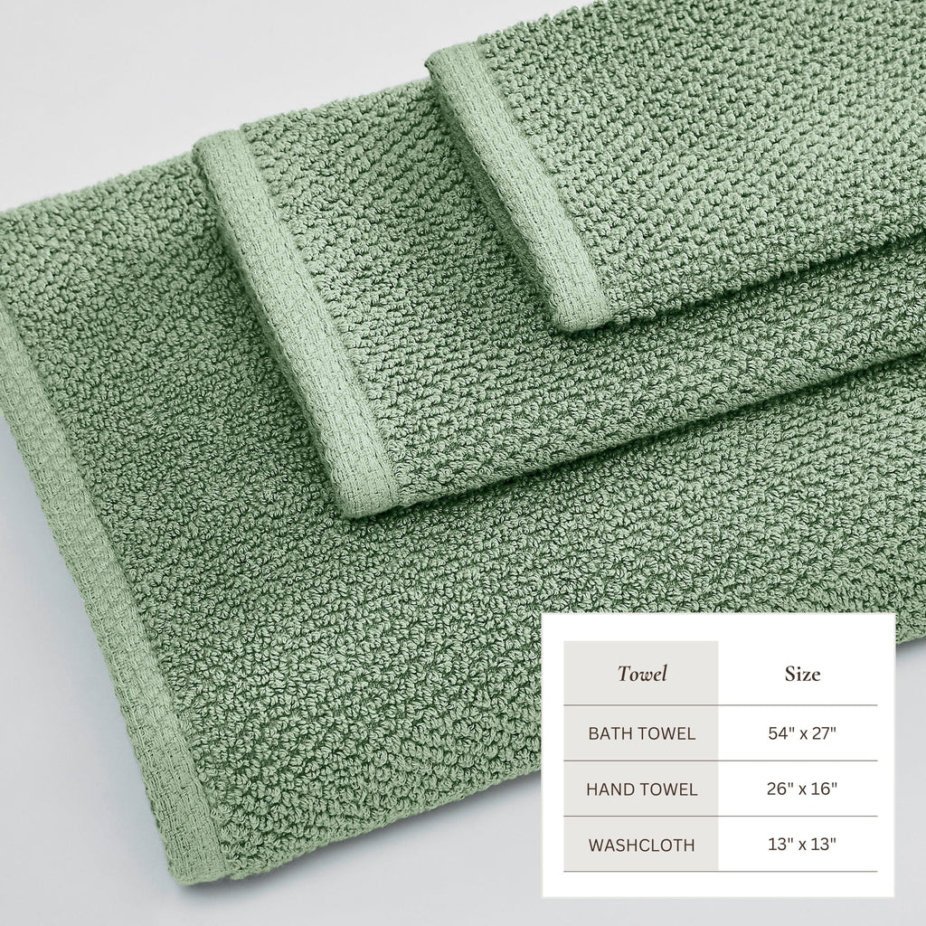 Cotton Textured Bath Towel Set - Acacia Collection (Shipping fees may apply)
