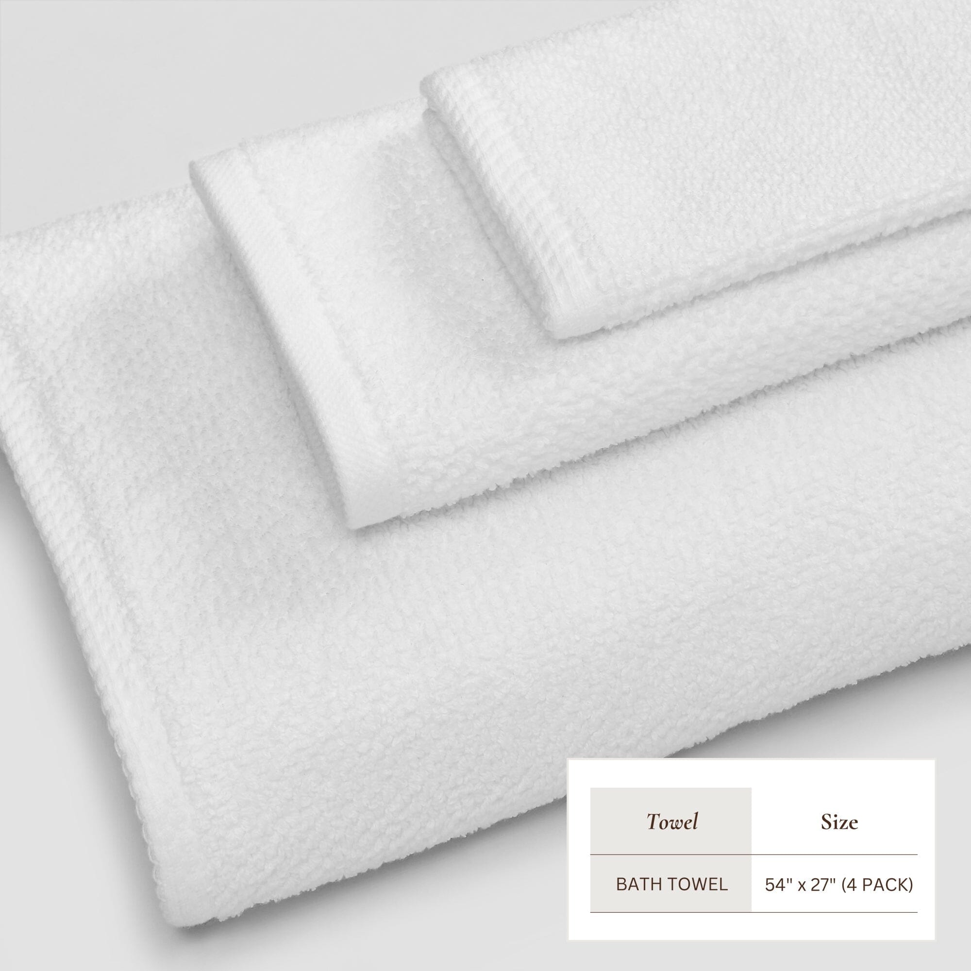 Cotton Textured Bath Towel Set - Acacia Collection (Shipping fees may apply)