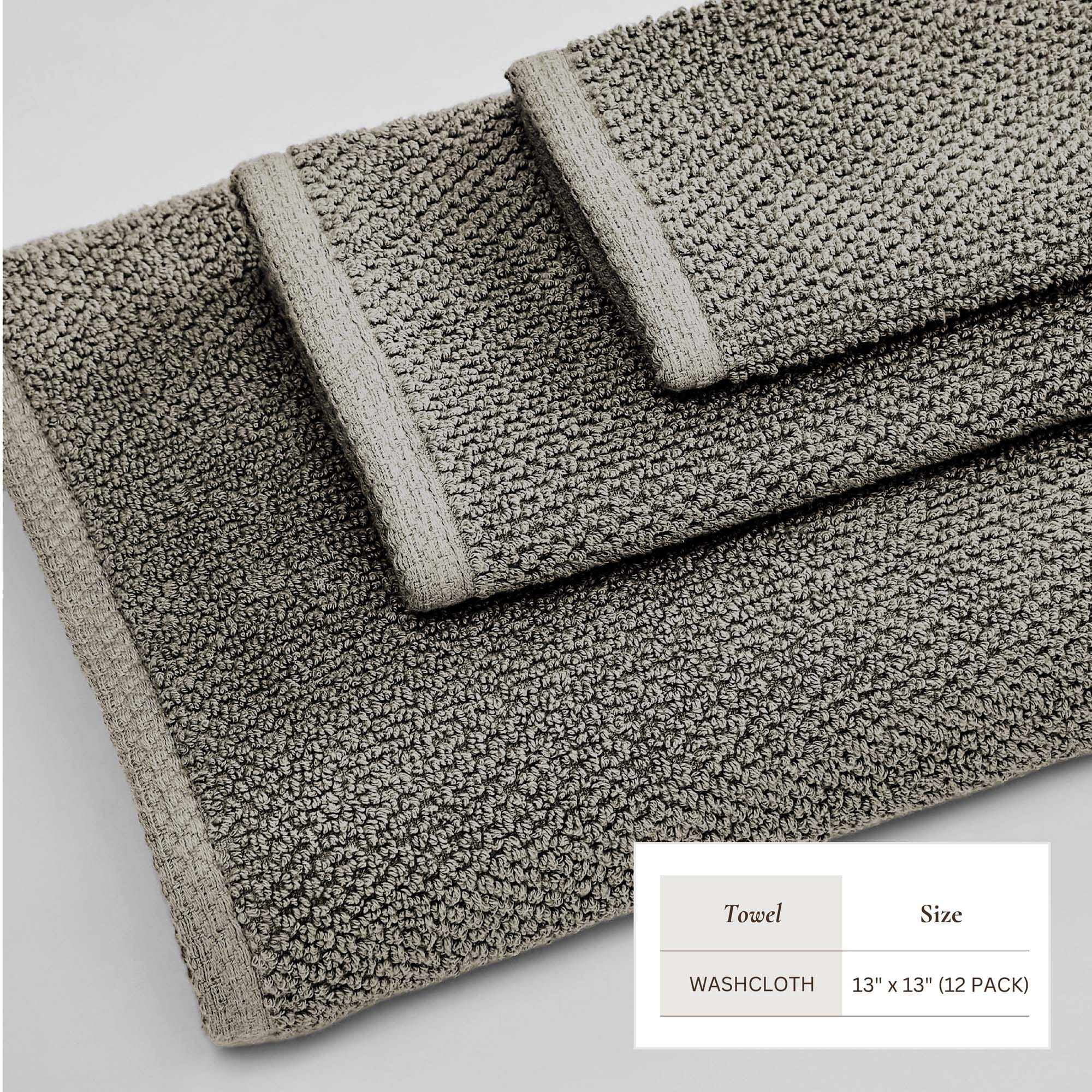 Cotton Textured Bath Towel Set - Acacia Collection (Shipping fees may apply)