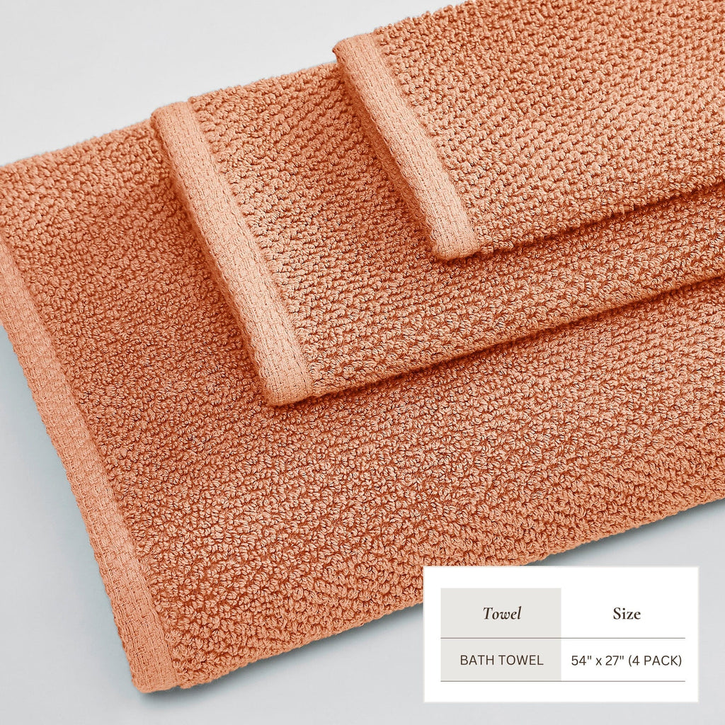 Cotton Textured Bath Towel Set - Acacia Collection (Shipping fees may apply)