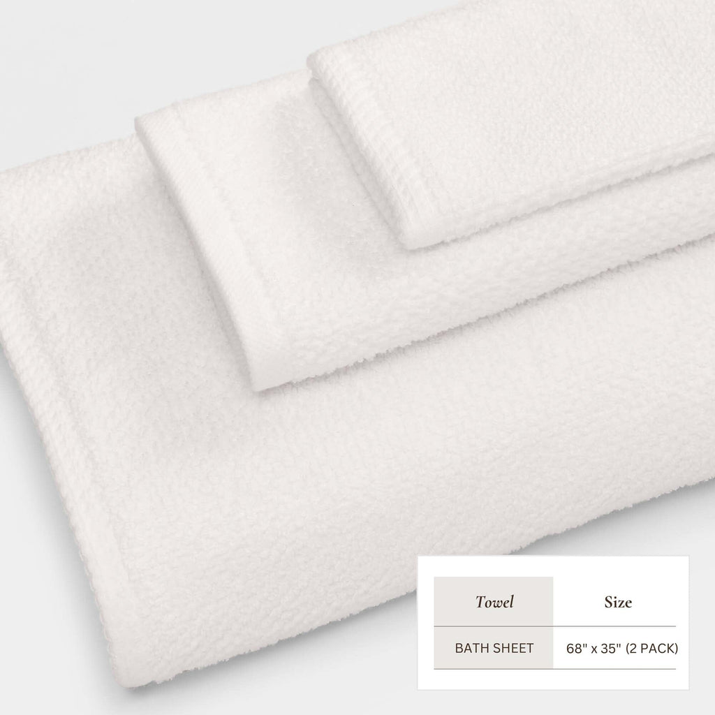 Cotton Textured Bath Towel Set - Acacia Collection (Shipping fees may apply)