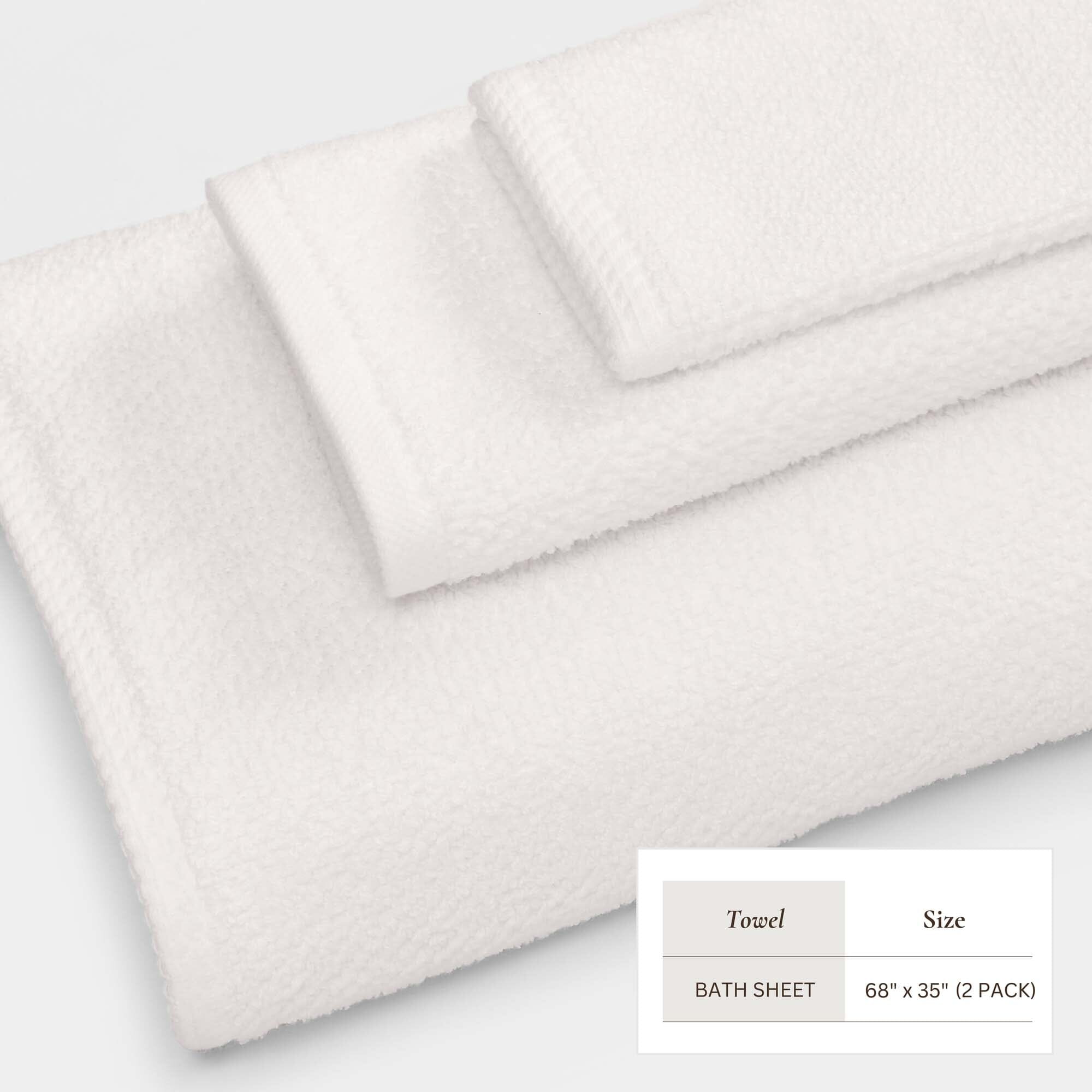 Cotton Textured Bath Towel Set - Acacia Collection (Shipping fees may apply)