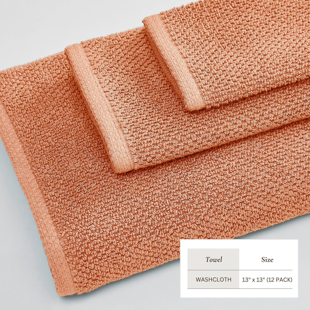 Cotton Textured Bath Towel Set - Acacia Collection (Shipping fees may apply)