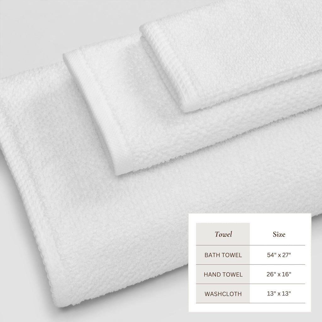 Cotton Textured Bath Towel Set - Acacia Collection (Shipping fees may apply)