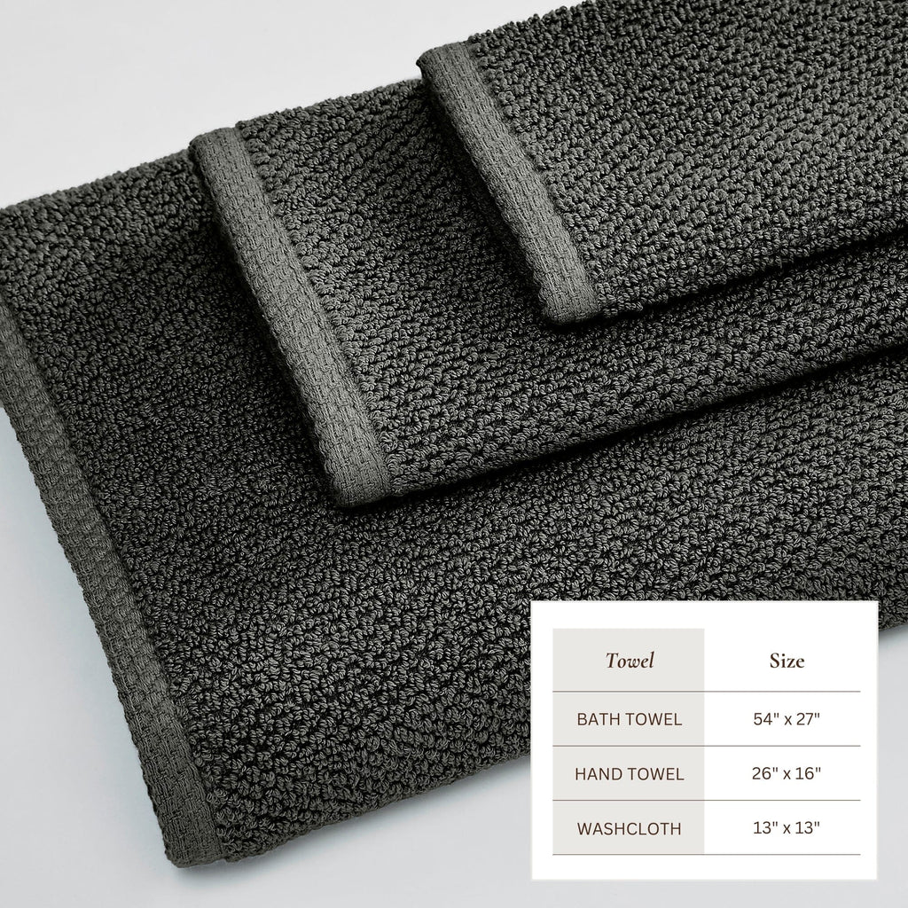Cotton Textured Bath Towel Set - Acacia Collection (Shipping fees may apply)