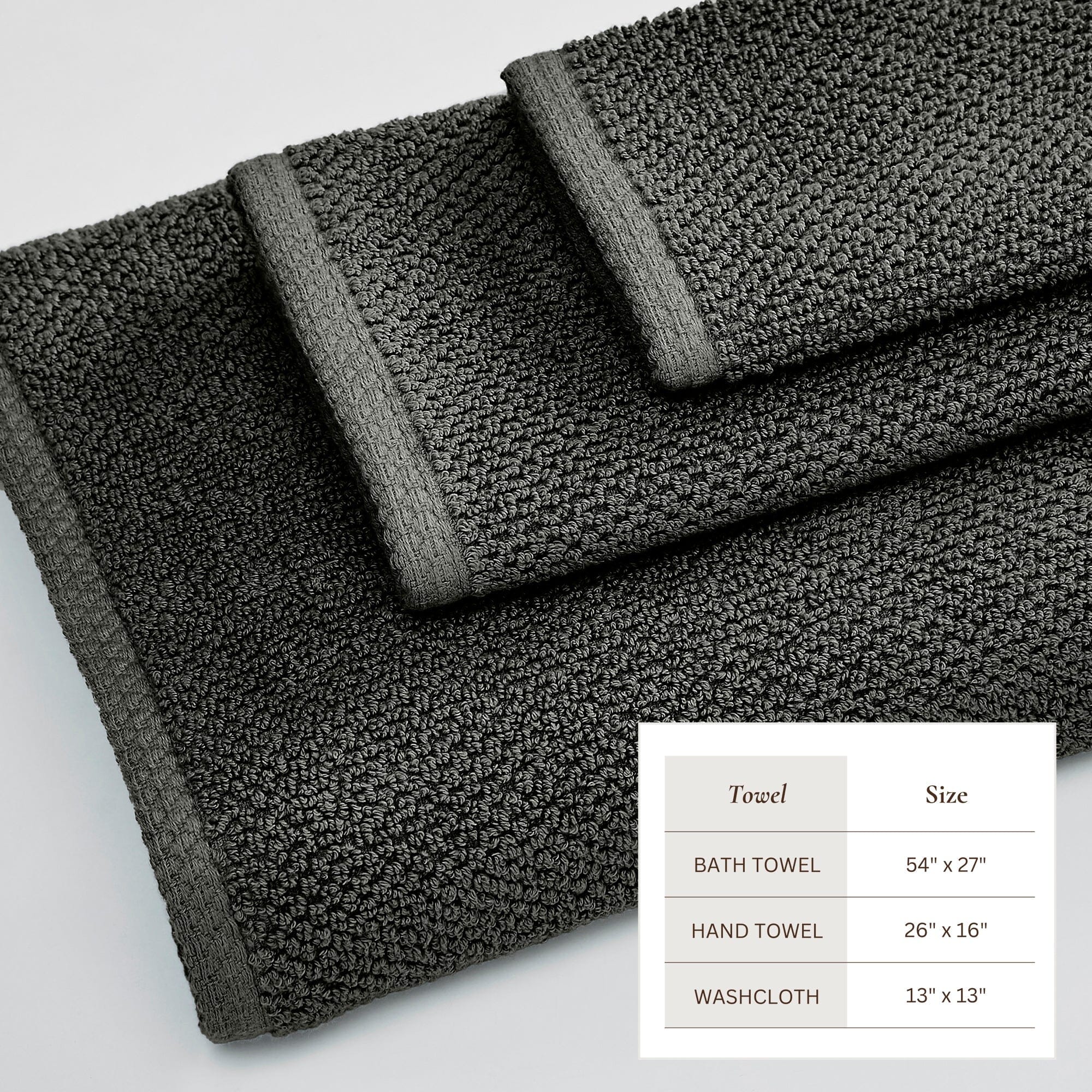 Cotton Textured Bath Towel Set - Acacia Collection (Shipping fees may apply)
