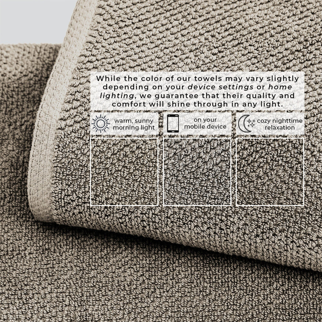 Cotton Textured Bath Towel Set - Acacia Collection (Shipping fees may apply)