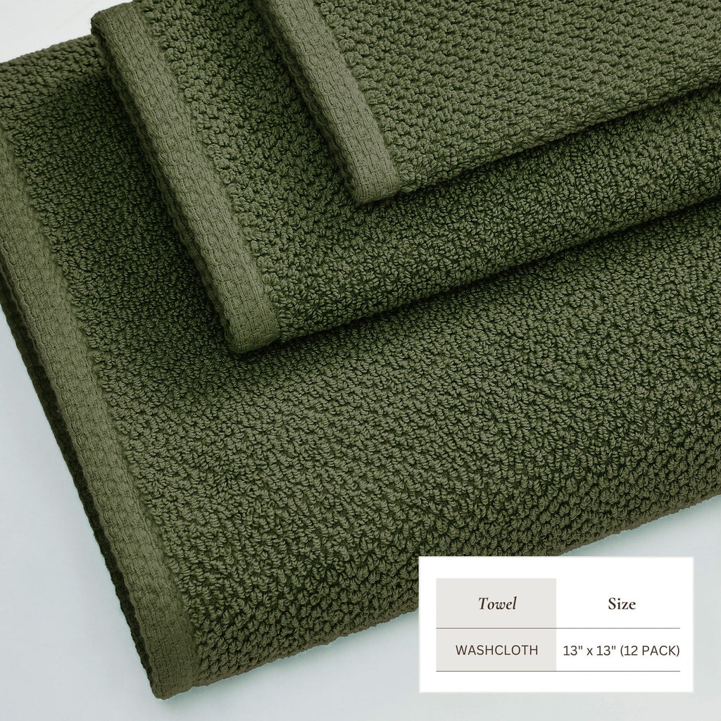 Cotton Textured Bath Towel Set - Acacia Collection (Shipping fees may apply)
