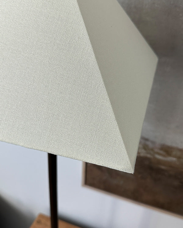 36-Inch Ivory Adjustable Table Lamp - Bronze Accent (Shipping fees may apply)