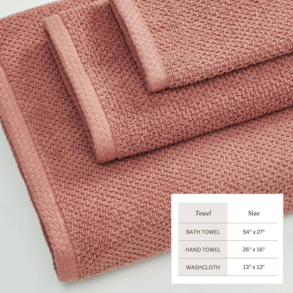 Cotton Textured Bath Towel Set - Acacia Collection (Shipping fees may apply)