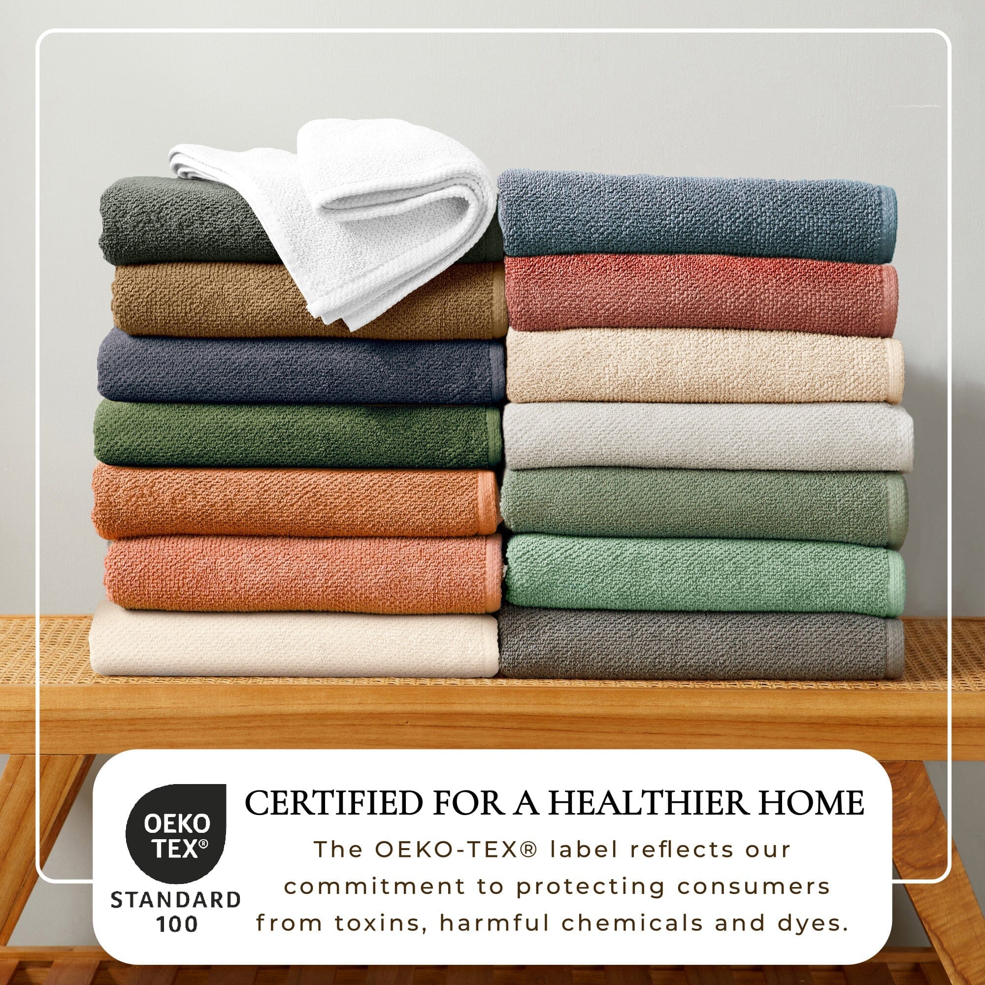 Cotton Textured Bath Towel Set - Acacia Collection (Shipping fees may apply)