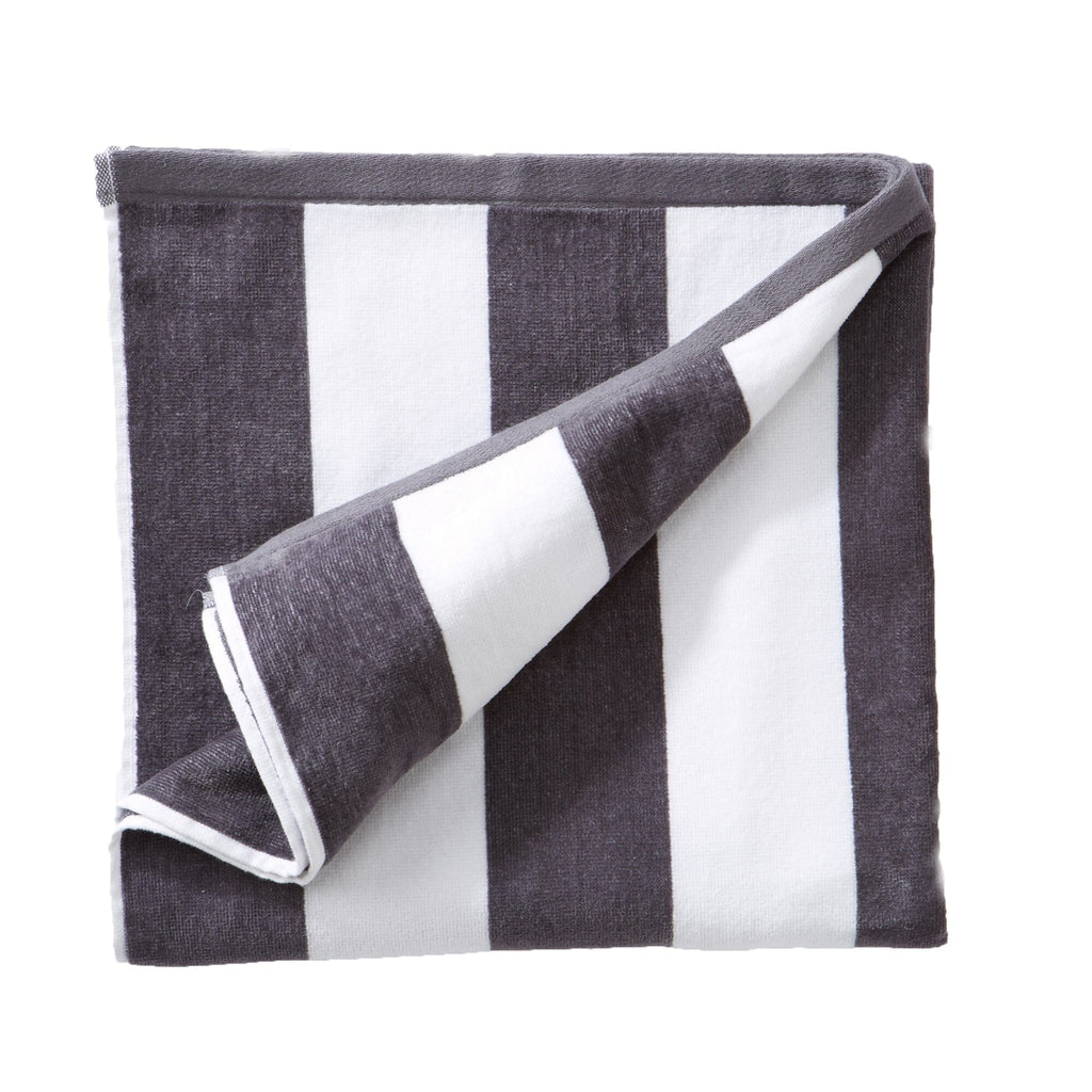 Cotton Velour Cabana Stripe Beach Towel - Novia Collection (Shipping fees may apply)