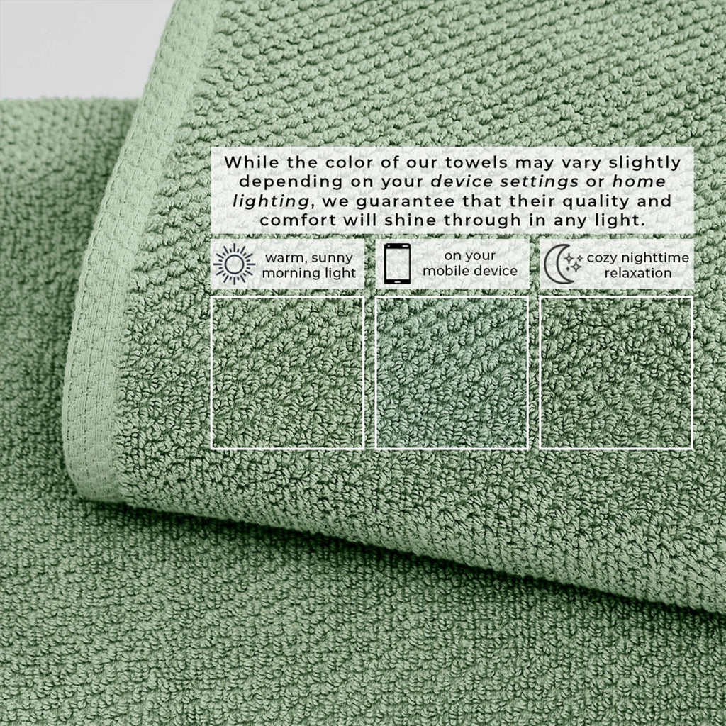 Cotton Textured Bath Towel Set - Acacia Collection (Shipping fees may apply)