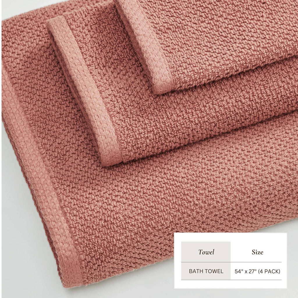 Cotton Textured Bath Towel Set - Acacia Collection (Shipping fees may apply)