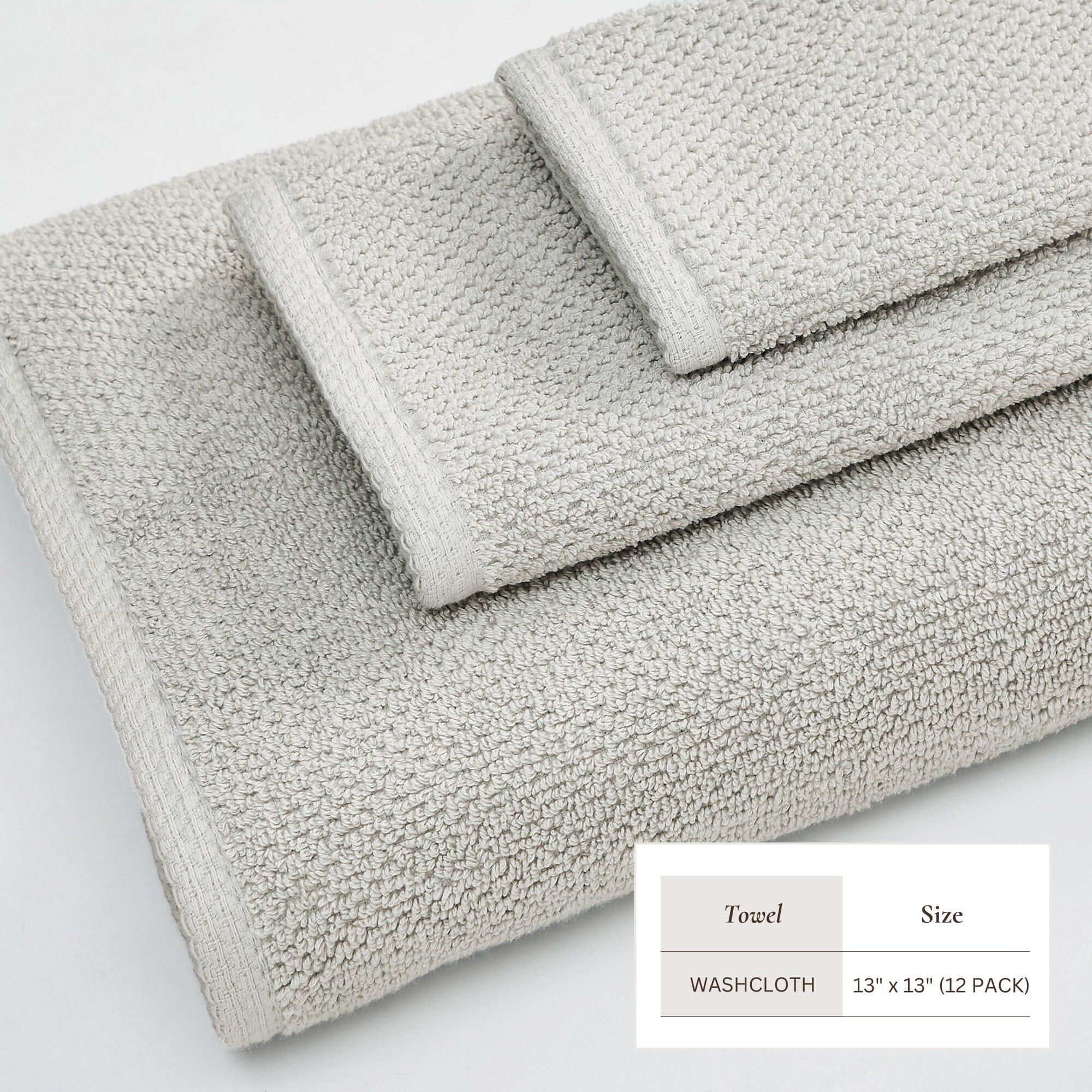Cotton Textured Bath Towel Set - Acacia Collection (Shipping fees may apply)