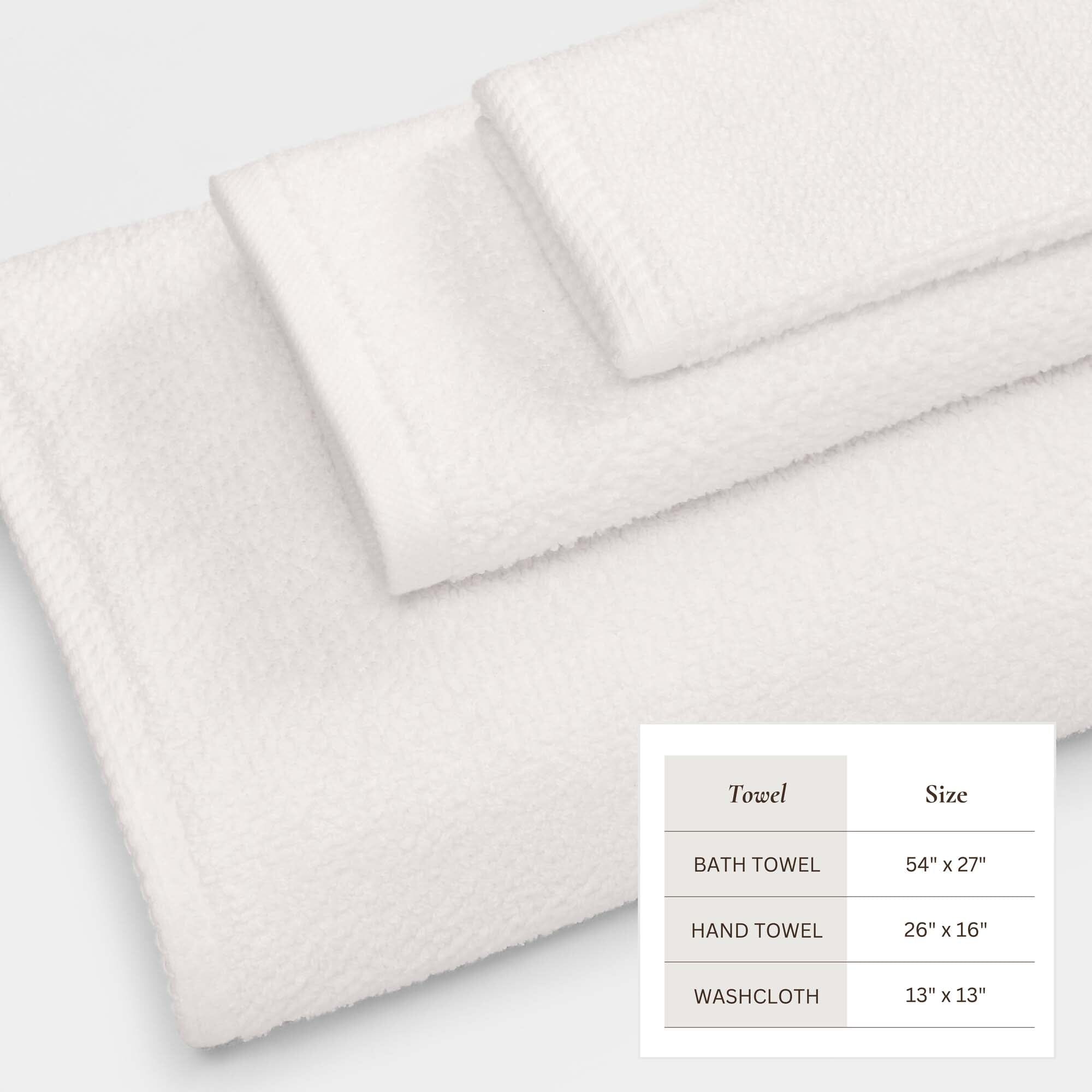 Cotton Textured Bath Towel Set - Acacia Collection (Shipping fees may apply)