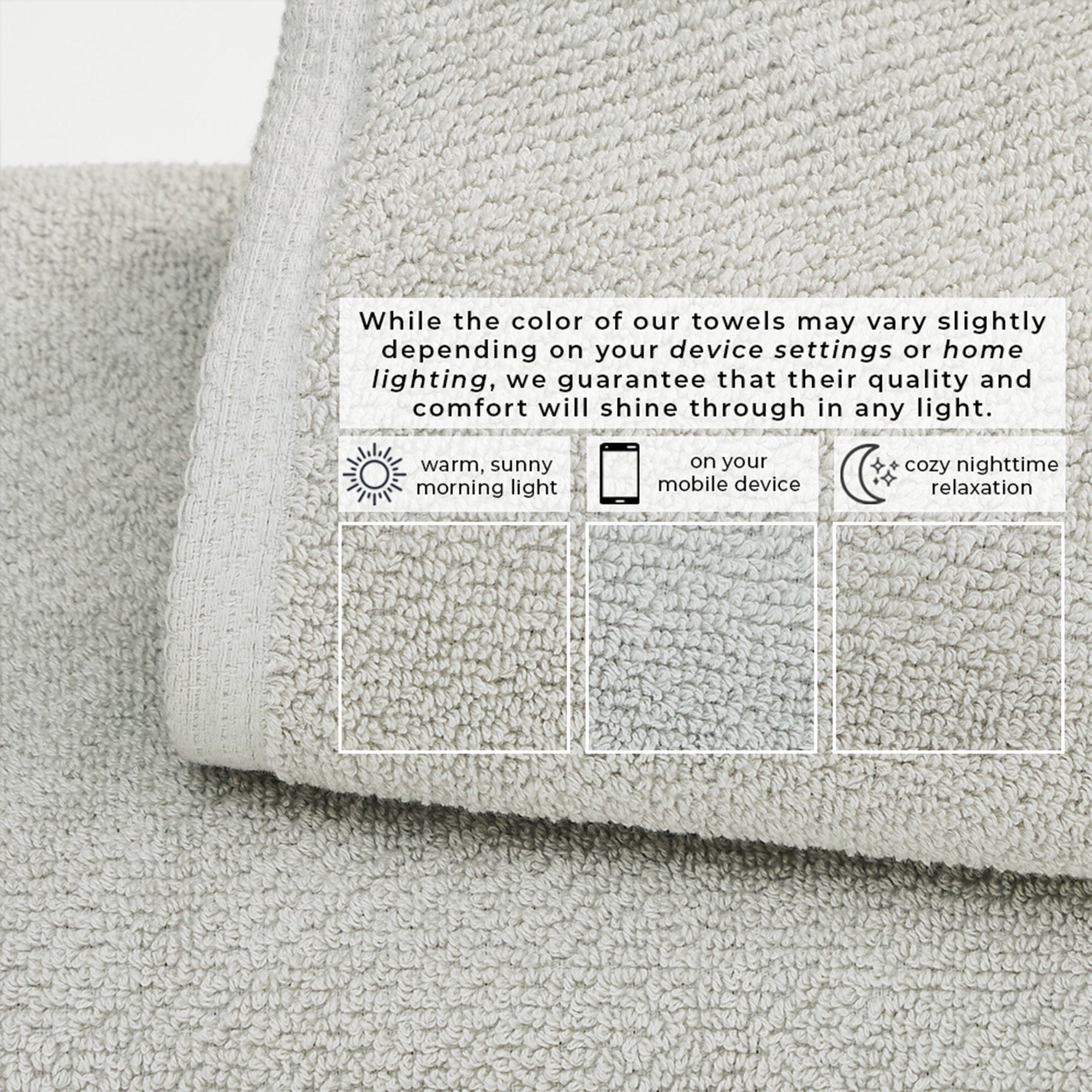 Cotton Textured Bath Towel Set - Acacia Collection (Shipping fees may apply)