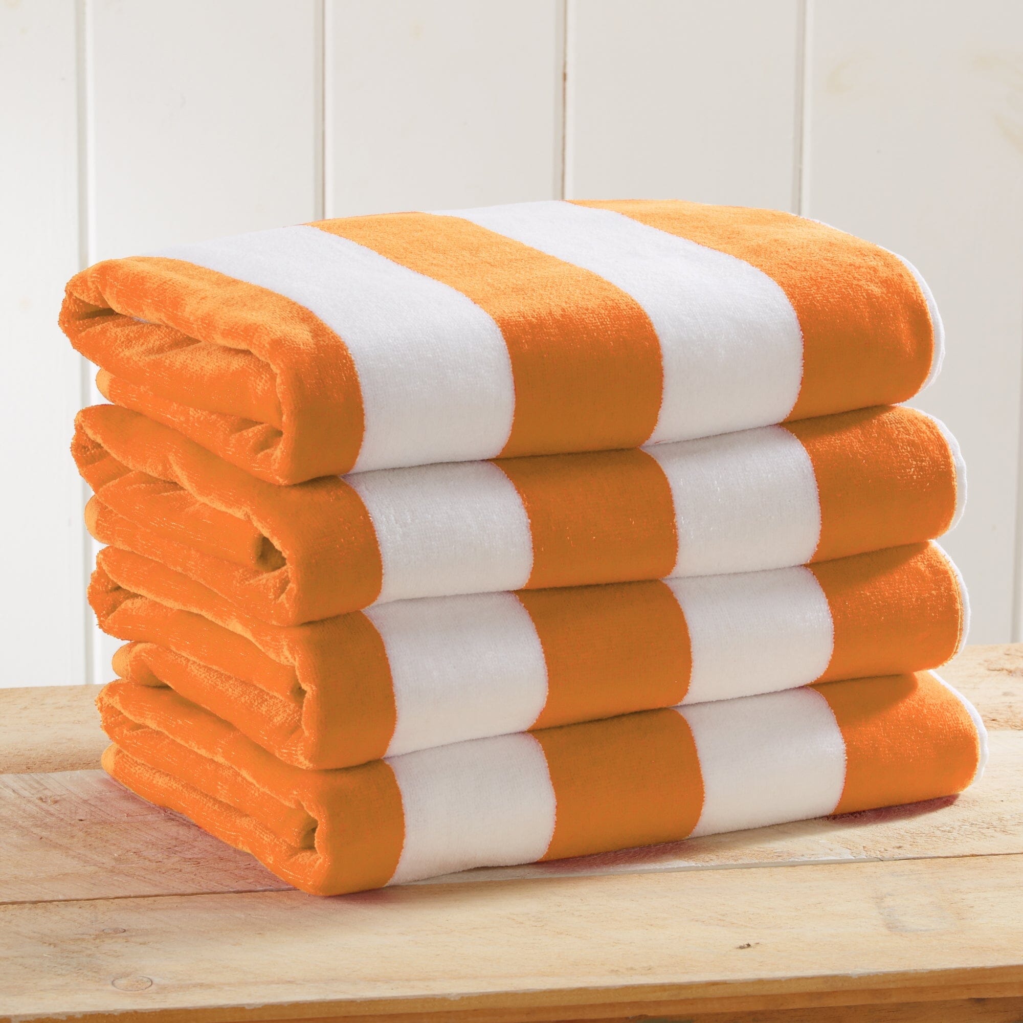 Cotton Velour Cabana Stripe Beach Towel - Novia Collection (Shipping fees may apply)