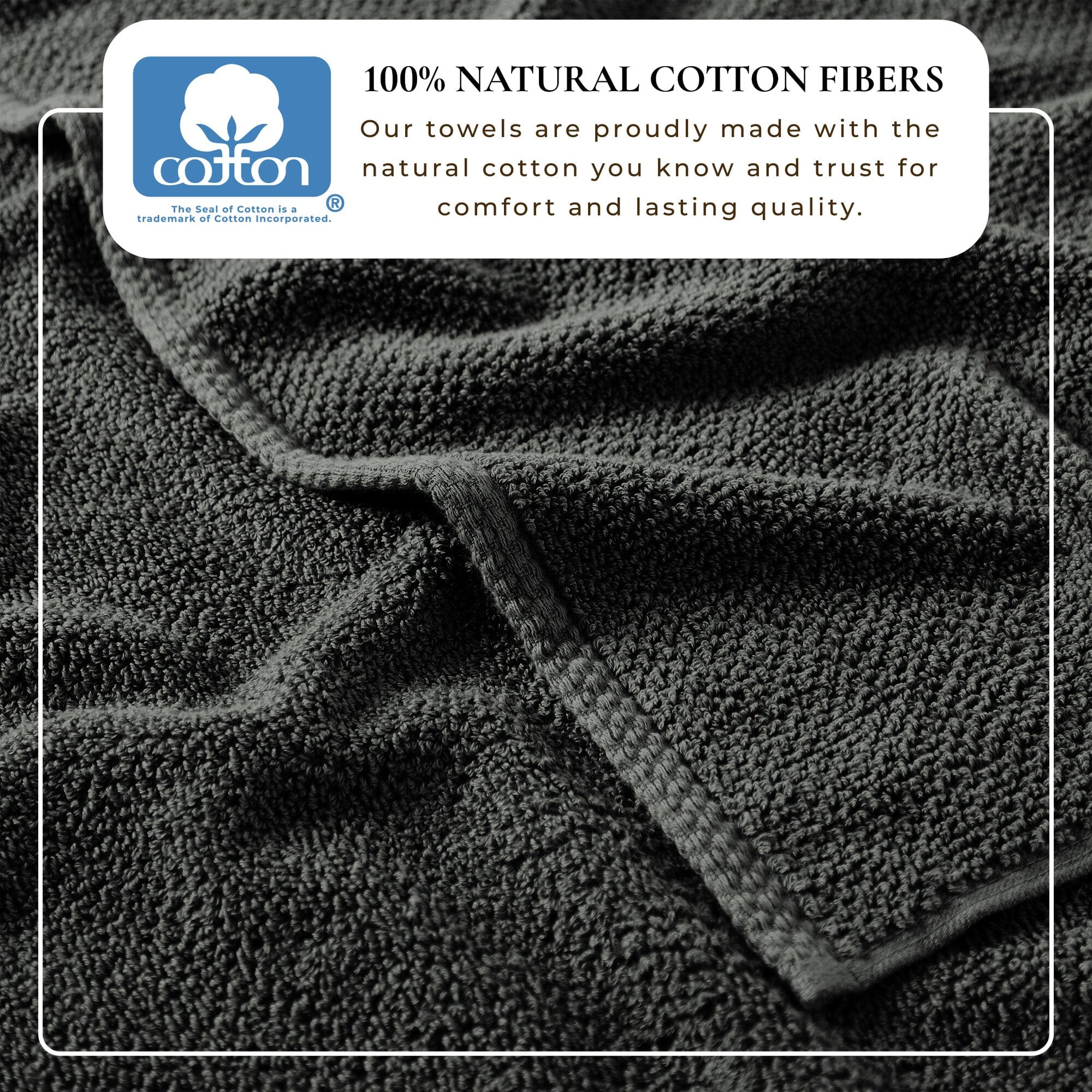Cotton Textured Bath Towel Set - Acacia Collection (Shipping fees may apply)
