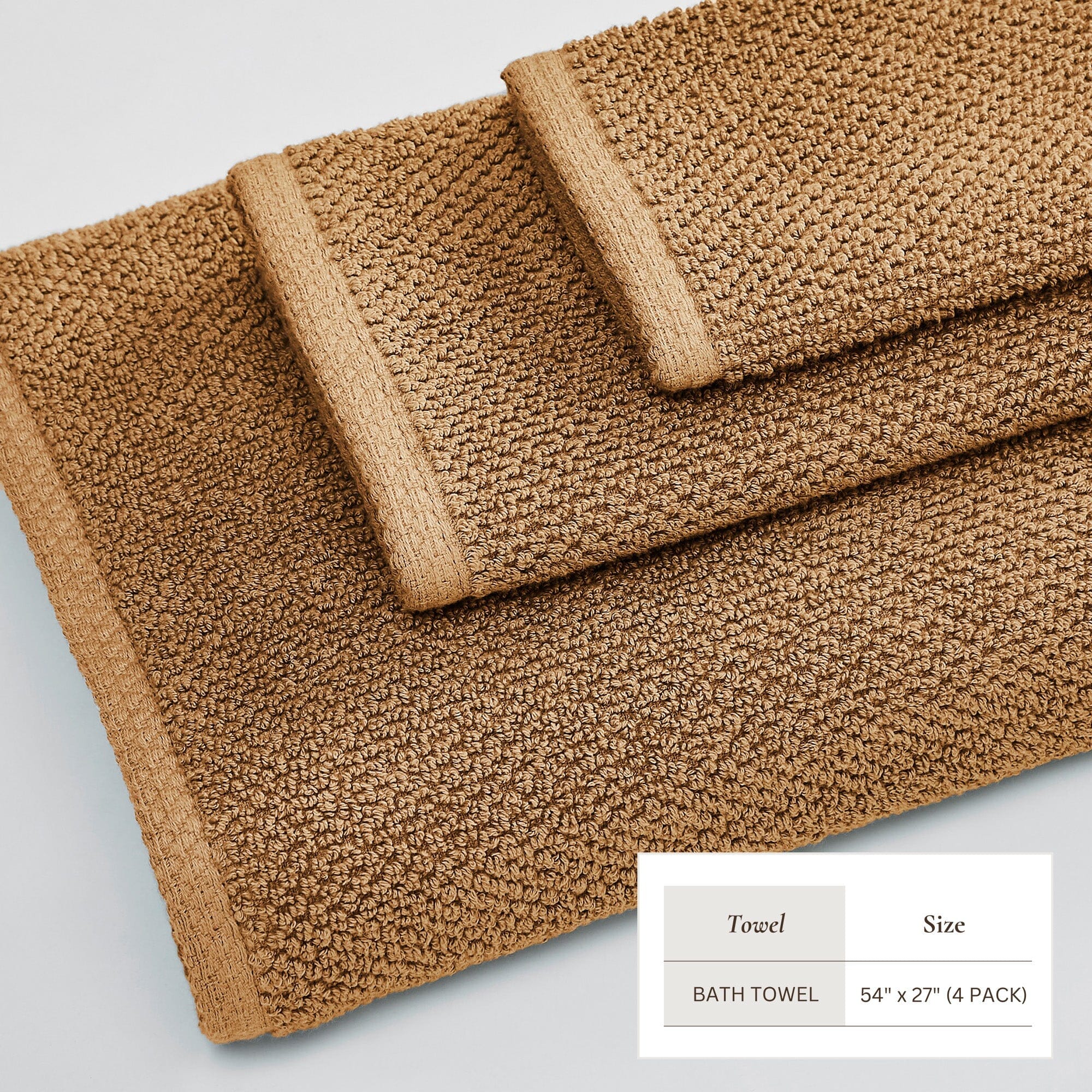 Cotton Textured Bath Towel Set - Acacia Collection (Shipping fees may apply)