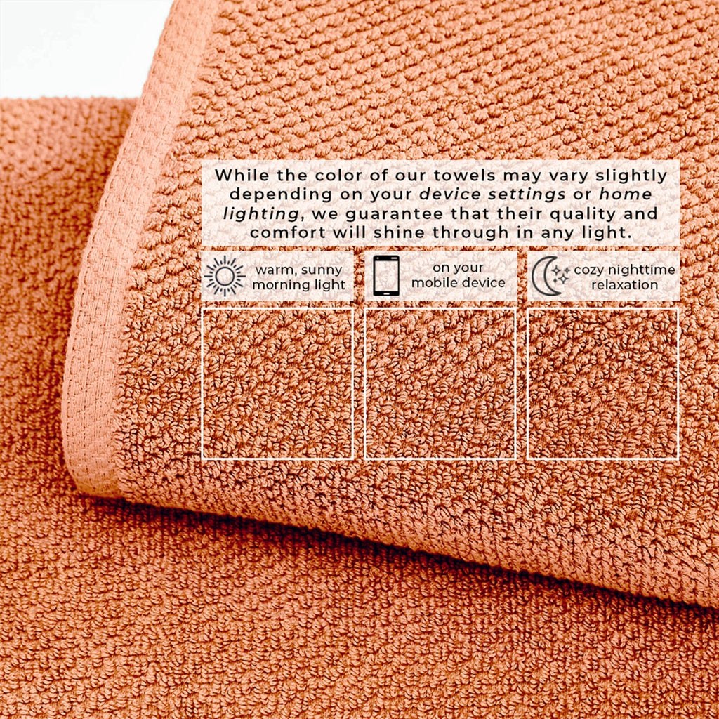 Cotton Textured Bath Towel Set - Acacia Collection (Shipping fees may apply)