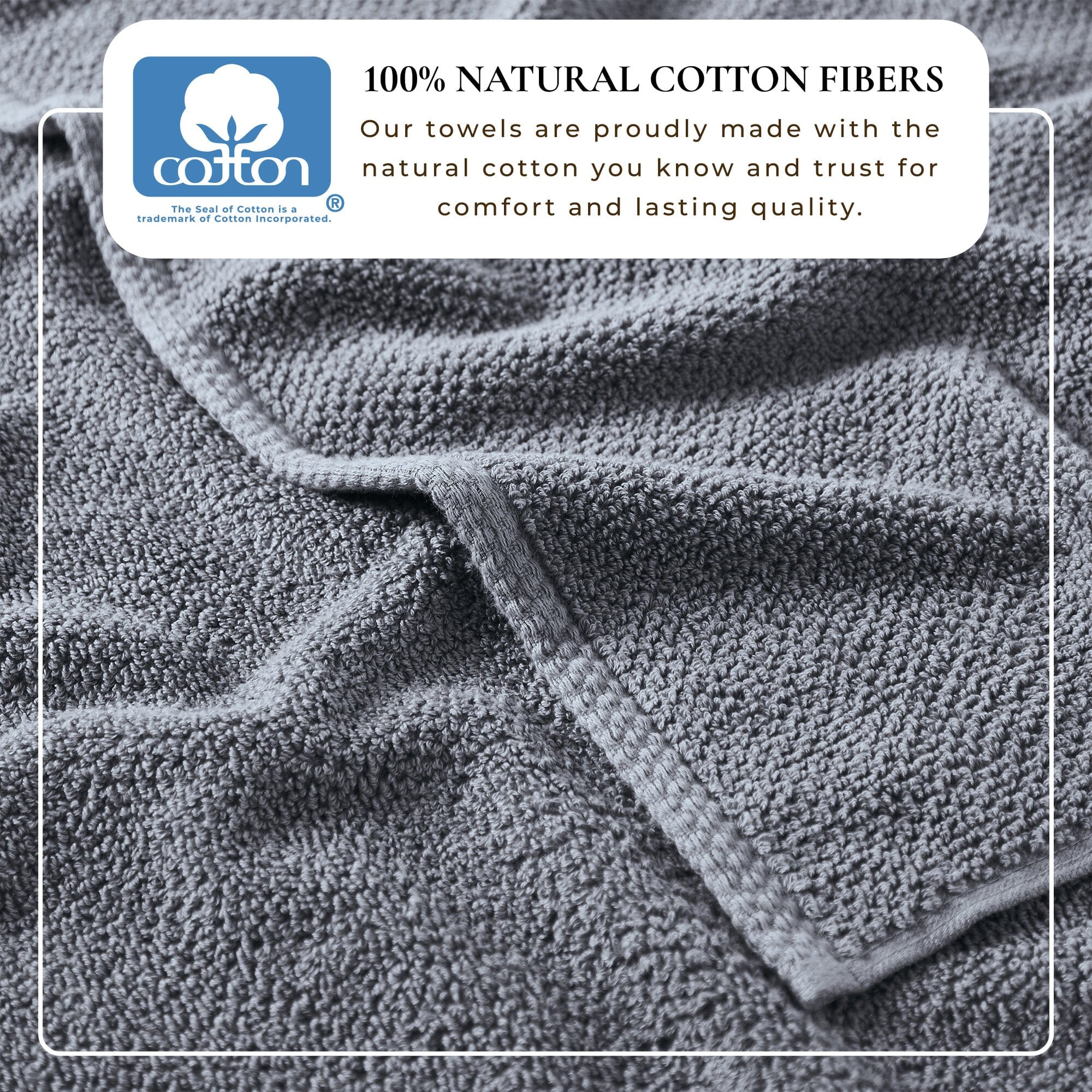 Cotton Textured Bath Towel Set - Acacia Collection (Shipping fees may apply)
