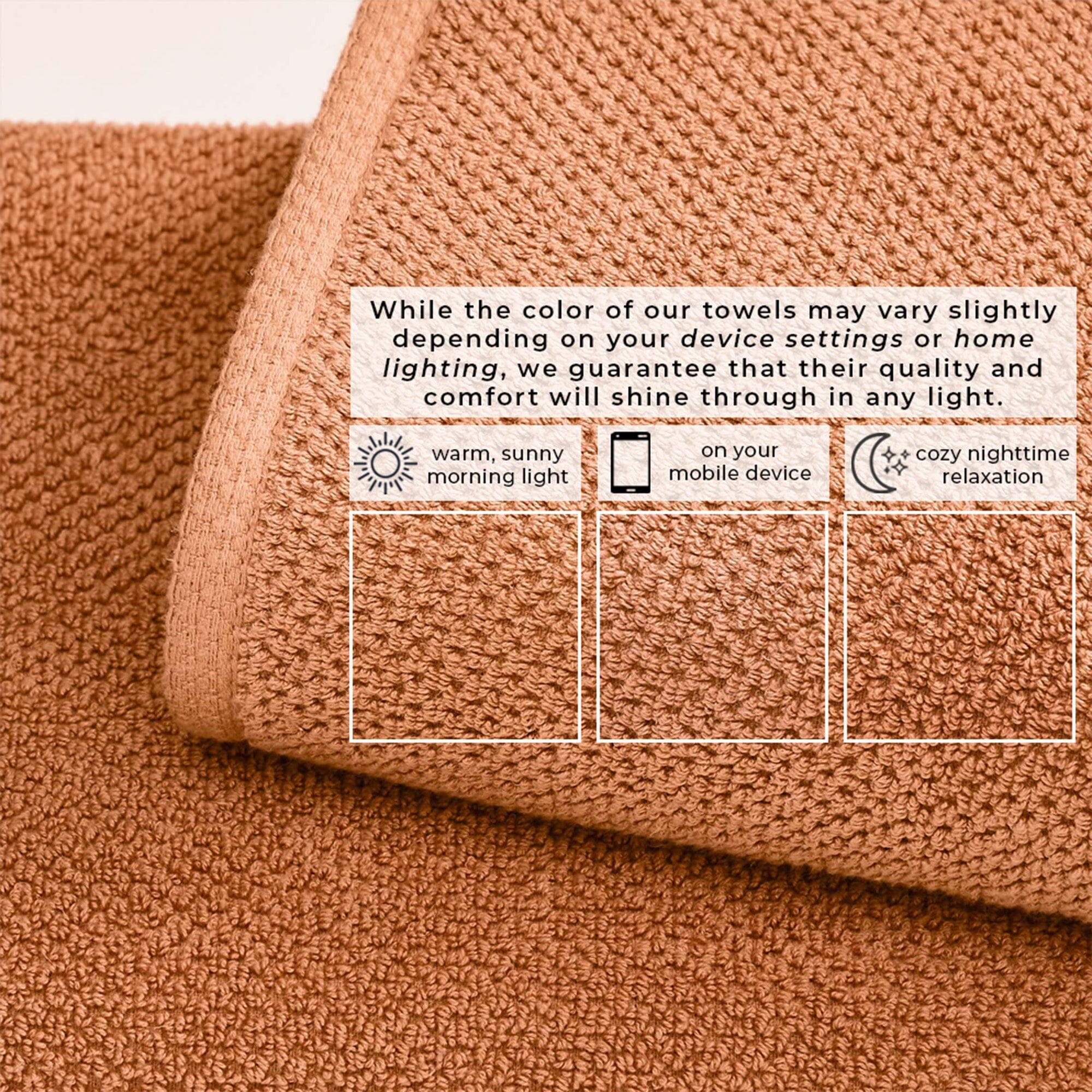 Cotton Textured Bath Towel Set - Acacia Collection (Shipping fees may apply)
