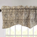 DaDa Bedding Moroccan Paisley Filigree Floral Window Curtain Valance - 18" x 52" (JHW-885) - DaDa Bedding Collection