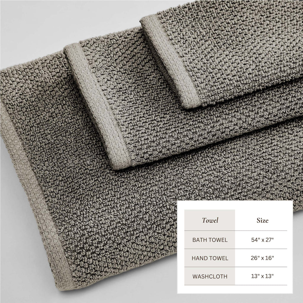 Cotton Textured Bath Towel Set - Acacia Collection (Shipping fees may apply)
