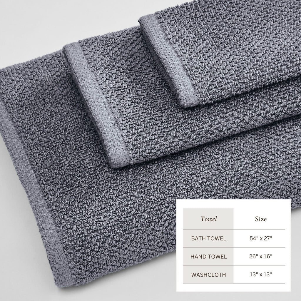 Cotton Textured Bath Towel Set - Acacia Collection (Shipping fees may apply)