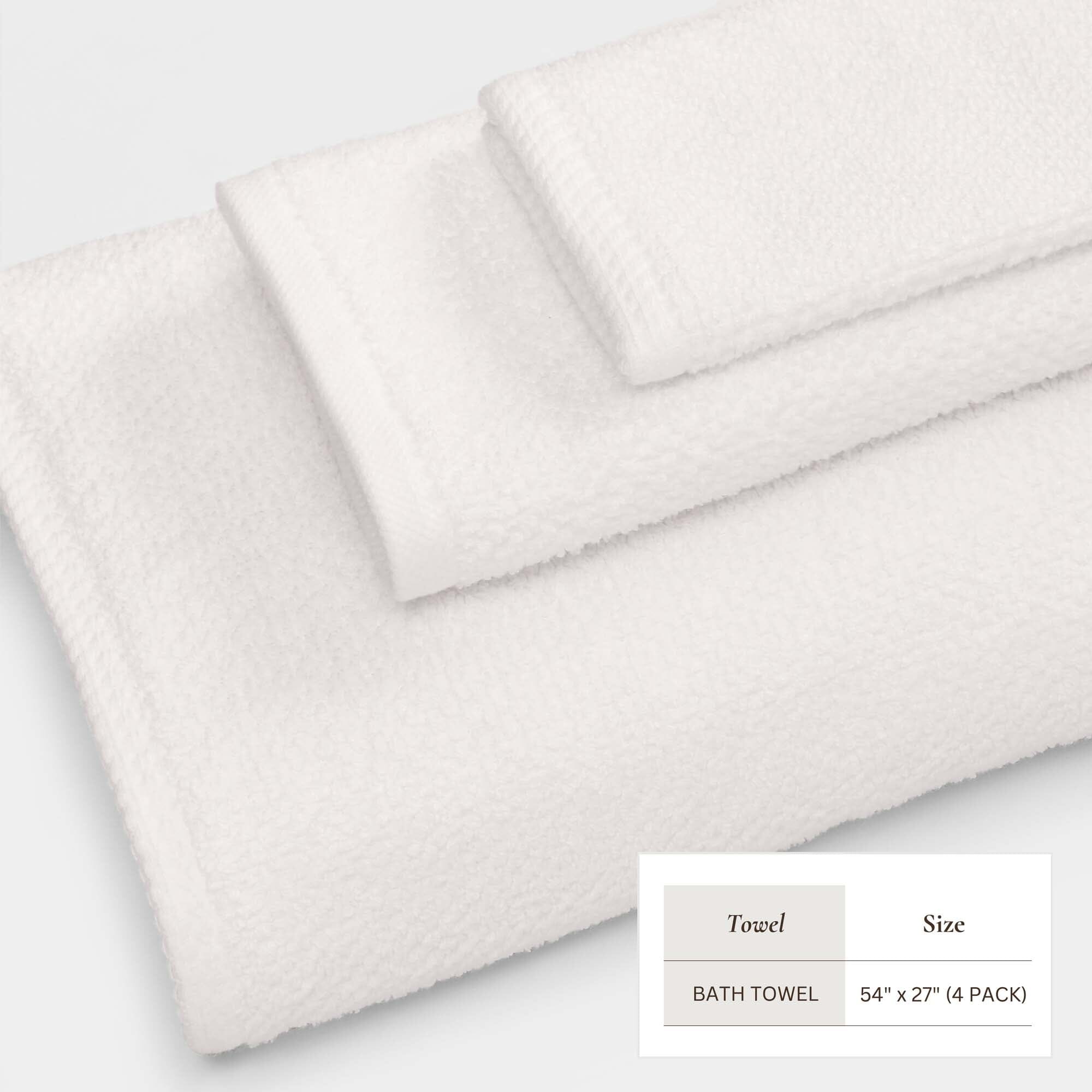 Cotton Textured Bath Towel Set - Acacia Collection (Shipping fees may apply)