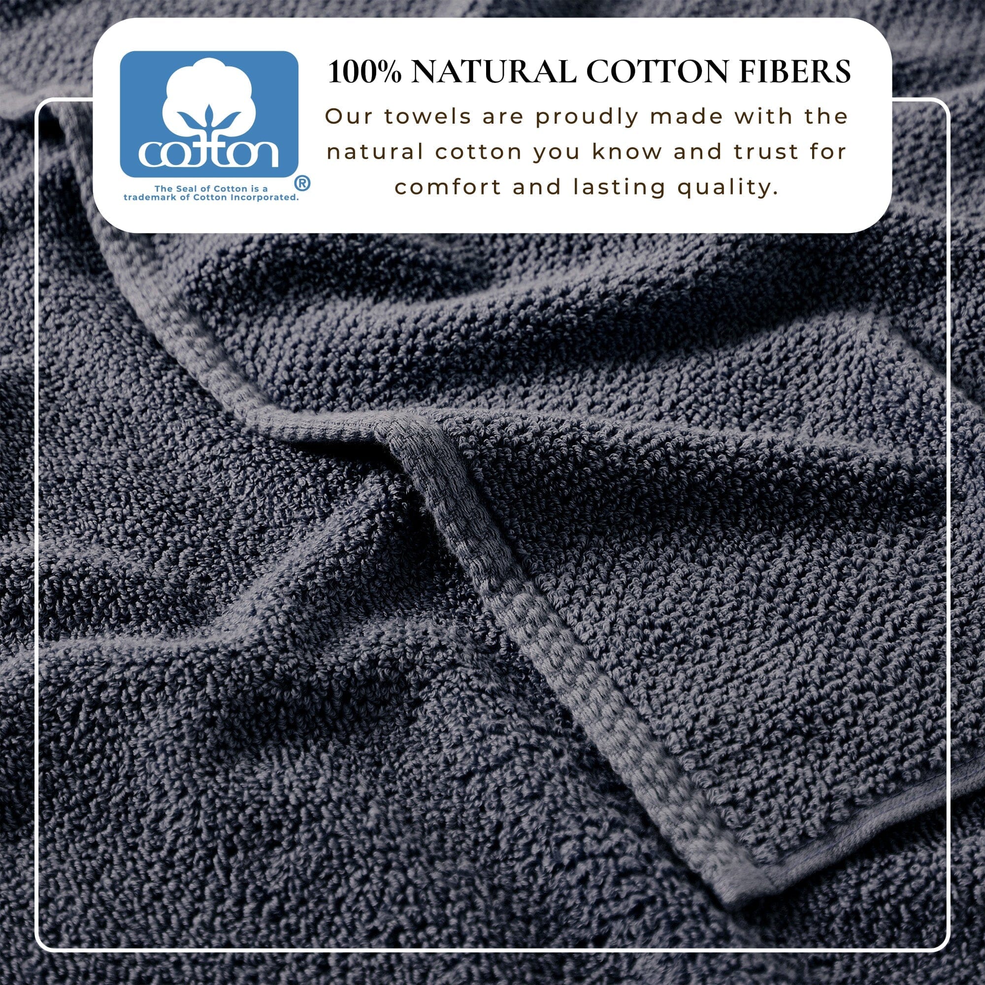 Cotton Textured Bath Towel Set - Acacia Collection (Shipping fees may apply)