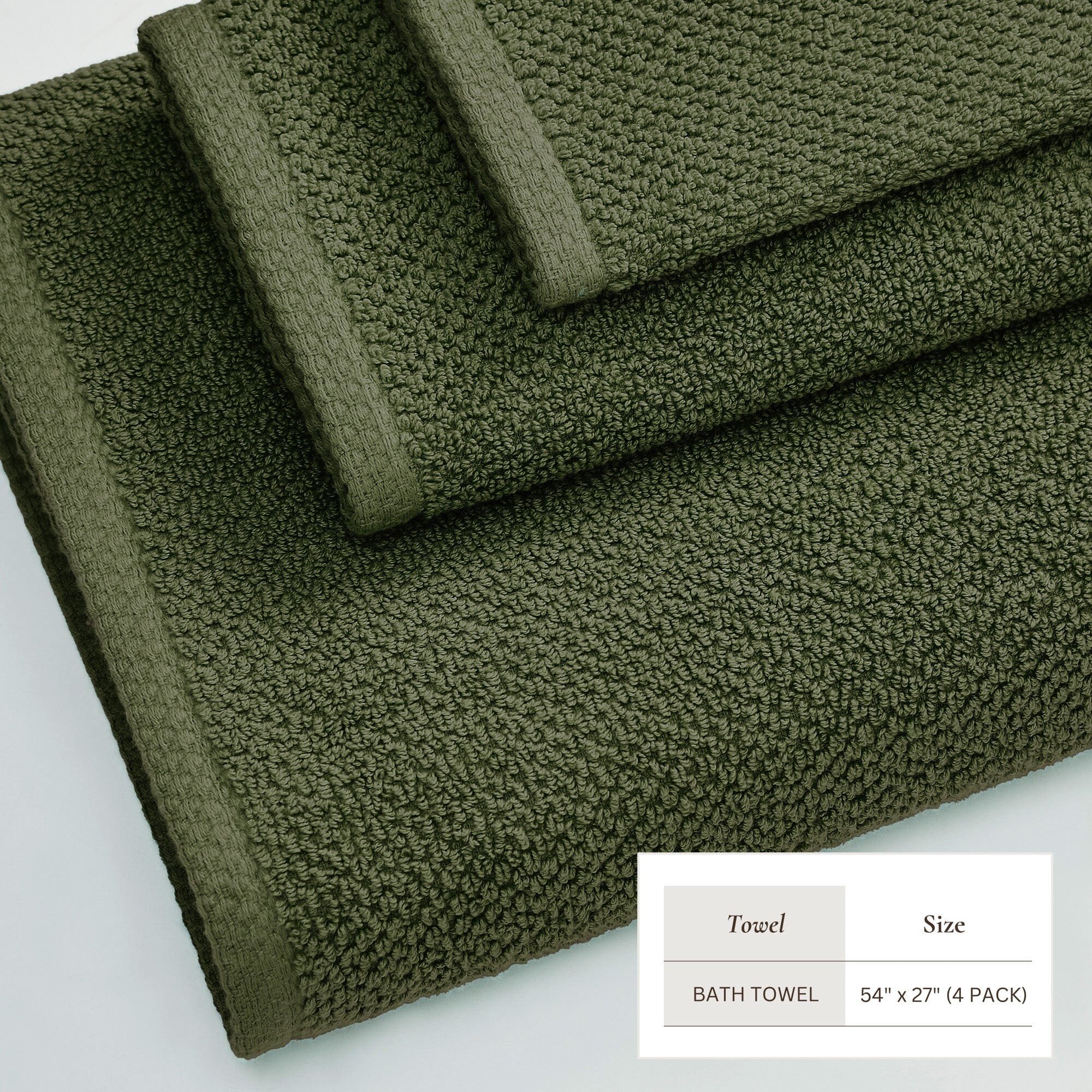 Cotton Textured Bath Towel Set - Acacia Collection (Shipping fees may apply)