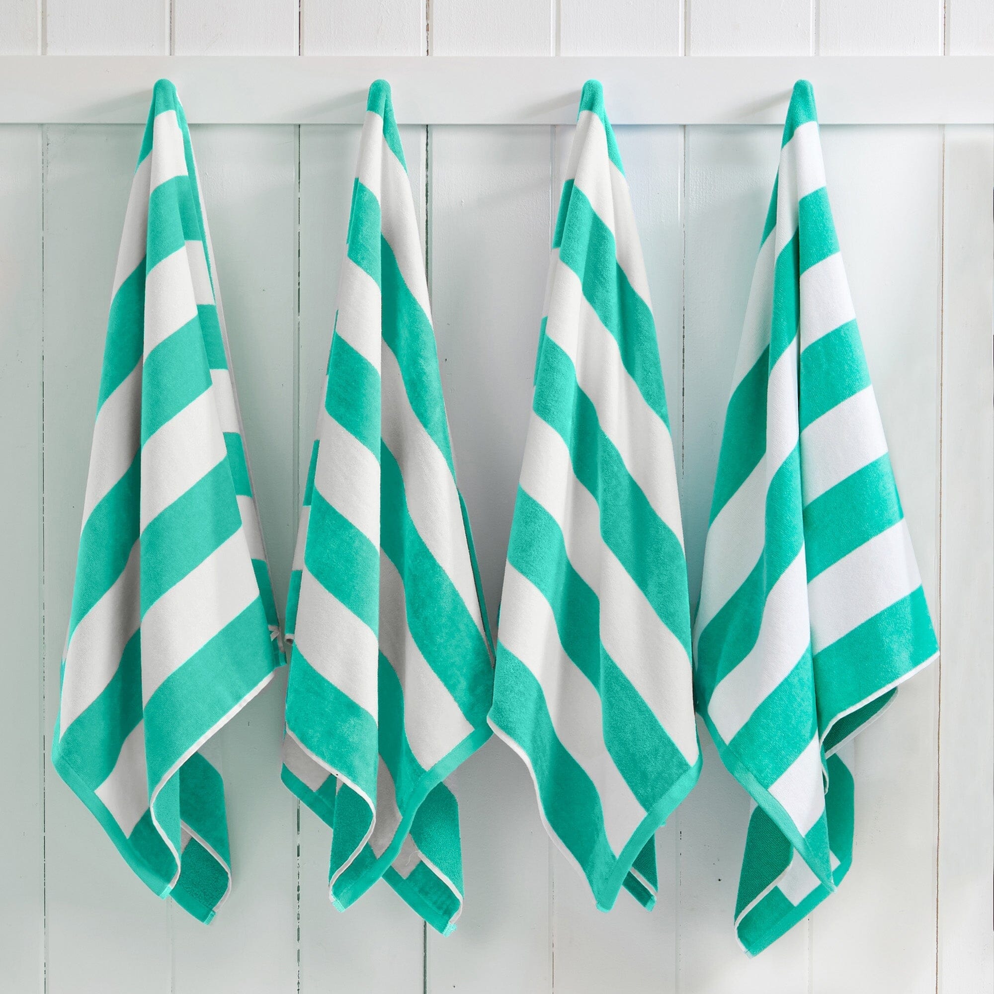 Cotton Velour Cabana Stripe Beach Towel - Novia Collection (Shipping fees may apply)