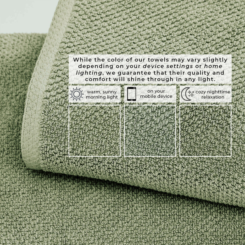 Cotton Textured Bath Towel Set - Acacia Collection (Shipping fees may apply)