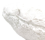 DaDa Bedding White Luxury Roses Romantic Plush Stuffed Heart Throw Pillow - 16” x 14” - DaDa Bedding Collection