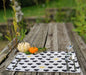 Placemat - DaDa Bedding Lovely Black and Yellow Hearts Placemats, Set of 4 Tapestry 13” x 19” (18113) - DaDa Bedding Collection