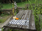 DaDa Bedding Set of 4-Pieces Lovely Yellow & Black Hearts Tapestry Dining Table Placemats 13” x 19” (18113) - DaDa Bedding Collection