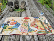 DaDa Bedding Set of 4-Pieces Dancing Women African Kwanzaa Tapestry Dining Table Placemats 13” x 19” (18117) - DaDa Bedding Collection