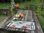 DaDa Bedding Set of 4-Pieces Tropical Sky Blue Birds Floral Tapestry Dining Table Placemats 13” x 19” (18116) - DaDa Bedding Collection